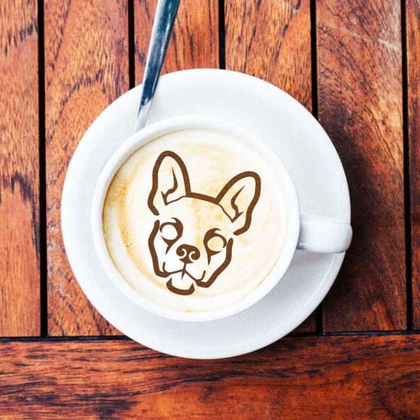 3Dreams Kaffeeschablone French Bulldog